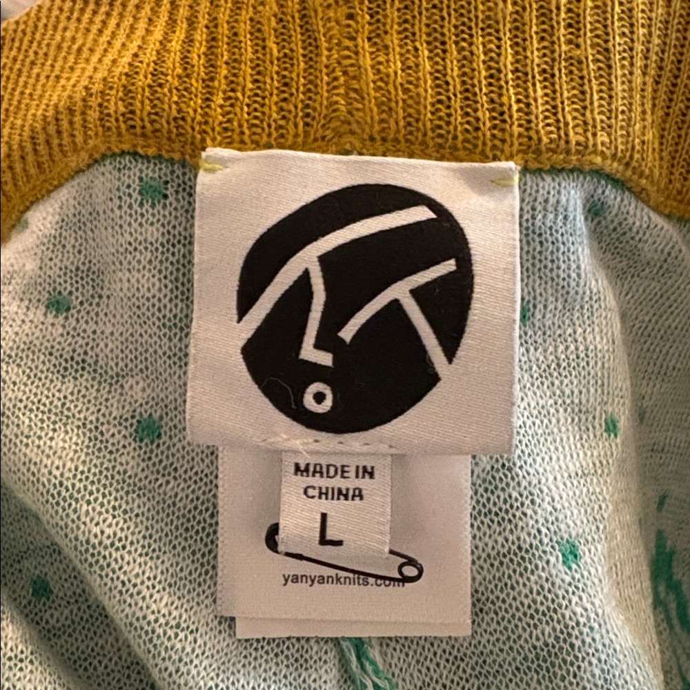 YANYAN NWT munzi girl linen easy pant -peppermint -large - Picture 10 of 11